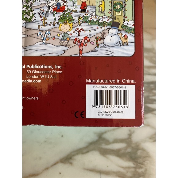 Peanuts Holiday Gift Set Snoopy Plush and Christmas Is Here Look and Find Book - Picture 5 of 6